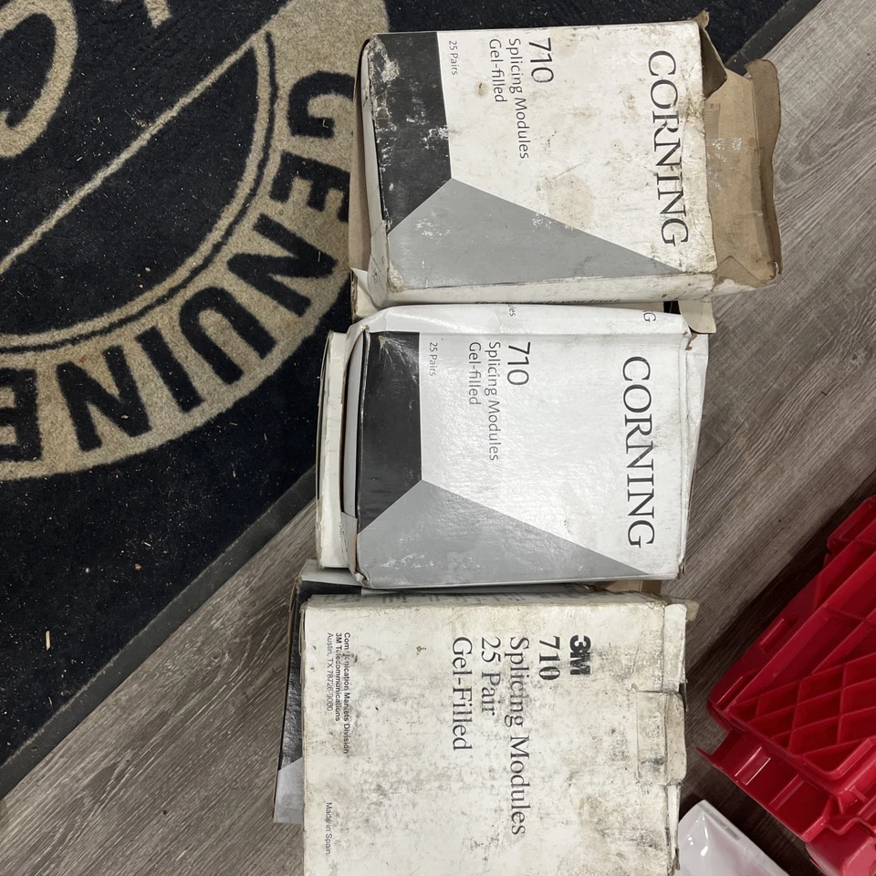 康宁 710 拼接模块凝胶填充,25 对,710-SC1-25,全新 S1 — 第 1/4 张图片