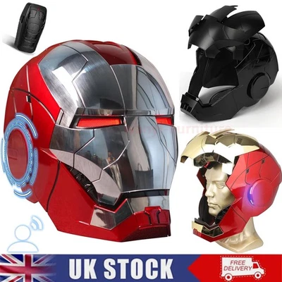 Autoking Iron Man Mk5 1:1 Helmet Wearable Voice Touch RC Mask Light-up Cosplay  - Image 1 of 4