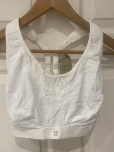 Sweaty Betty Ultra Running Bra White 36A NWT - Picture 1 of 4