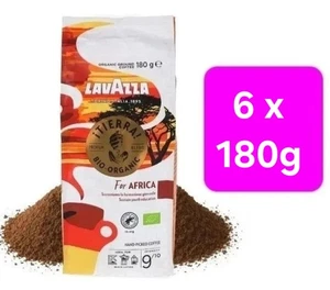 6 x Lavazza Bio-Organic Africa GROUND Arabica Coffee~Rich Full Bodied Dark - Picture 1 of 7