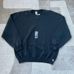 Vintage Russell Athletic Sweatshirt Herren XL Rundhalsausschnitt Blanko Deadstock Neu mit Etikett schwarz - Bild 1 von 8