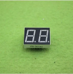 5 PIEZAS 0.56 pulgadas 2 dígitos Pantalla LED Roja 7 segmentos Cátodo Común BUENA CALIDAD #F2 - Imagen 1 de 4
