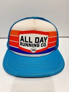 Gorra de camionero All Day Running Co gorra retro azul claro ajustable - Imagen 1 de 3