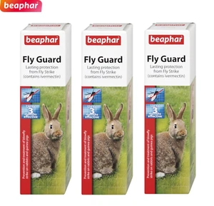 3X BEAPHAR FLY GUARD RABBIT GUINEA PIG FLY STRIKE TREATMENT 3 MONTH PROTECT 75ML - Picture 1 of 5