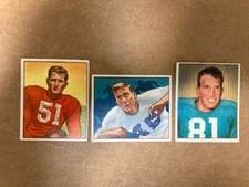 Robert Reinhard 1950 Bowman Football Card EX+ Set Break