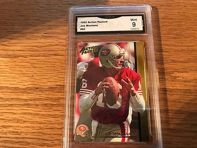 1992 ACTION PACK ROOKIE UPDATE #60 JOE MONTANA HOF GMA 9 - Imagem 1 de 2
