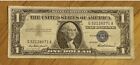 1957 Us Silver Certificate $1.00 Banknote Rare Blue Seal G218 Secret Rare Note