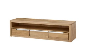 Lowboard Eiche massiv bianco 165x43x46 cm TV-Möbel TV-Schrank Wohnzimmer Pisa 8 - Bild 1 von 6