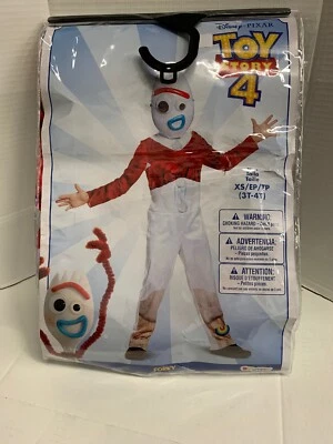 DISNEY TOY STORY 4 FORKY CHILD HALLOWEEN COSTUME XS 3T-4T JUMPSUIT MASK NEW - Image 1 of 3
