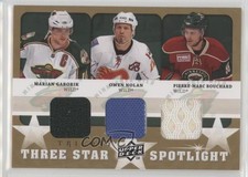 2008-09 Trilogy Three Star Spotlight Jerseys Pierre-Marc Bouchard Owen Nolan