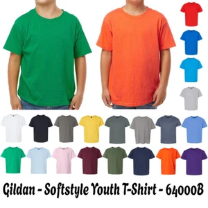 Camiseta Gildan Youth Softstyle 64000B camiseta en blanco - Imagen 1 de 22