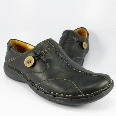 Mocasines Clarks Unstructured Un.Loop para mujer talla 5,5 M mocasines de cuero negro sin usar, en caja Foto 1 de 4