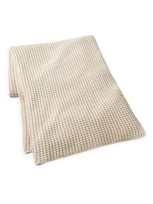 Ralph Lauren Home Almaden 100% Cotton Knit Throw Blanket Beige Size 54"x72" NWT - Image 1 of 4