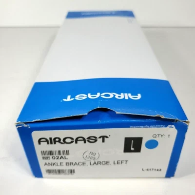 Suporte AirCast 02AL Grande, Tornozelo Esquerdo, Suporte Air-Stirrup, LIMPO - Imagem 1 de 4