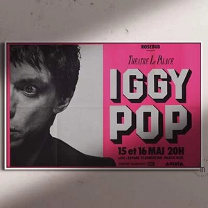 Original Sammler Poster - Iggy Pop - Le Palace - 1979 - Bild 1 von 3