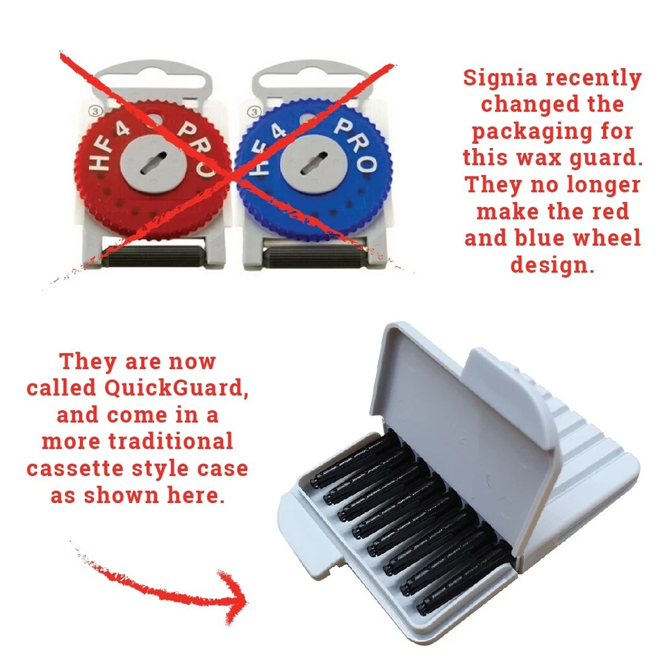 Siemens Hf4 Pro Wax Filter Red for Right Ear