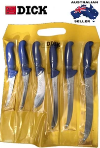 Genuine F Dick Pro Butcher 6 Piece Knife Set With Free Pouch - Picture 1 of 2