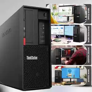 Lenovo P330 MT Gaming PC Computer i7 8700 RX550 32GB RAM 1TB SSD Win 11 Pro WiFi - Picture 1 of 11