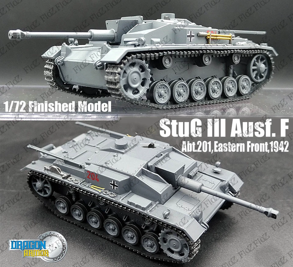WWII StuG III Ausf. F Abt.201 Eastern front 1943 1/72 finished tank model Dragon - Image 1 of 1