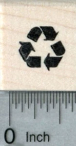 Pequeño sello de goma reciclado, símbolo de reciclaje A32307 WM - Imagen 1 de 1