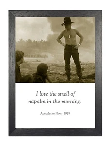 Apocalypse Now Quote American Epic War Film Marlon Brando Old Vintage Poster - Picture 1 of 3