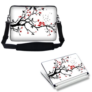 17" 17.3" Neoprene Laptop Computer Bag w Shoulder Strap & Matching Skin 2619 - Picture 1 of 4