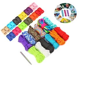 12x Paracord Set Seile Schnüre Armband Armbänder Schlüsselanhänger Hundehalsband - Bild 1 von 7