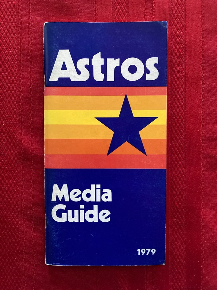 1979 MLB Houston Astros media guide / Cedeno / Cruz / Niekro / Puhl / Richard - Image 1 of 1