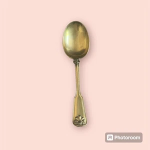 Tiffany & Co Shell & Thread Sterling Silver Gold Wash No Monogram Serving Fork - Picture 1 of 24