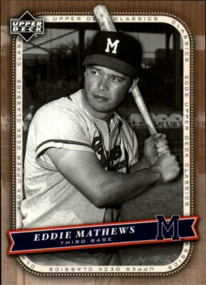2005 Upper Deck Classics #31 Eddie Mathews - NM-MT - Image 1 of 2