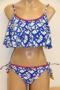 NWT Hobie swimsuit bikini 2pc set Sz M S Tank Bra SAP Blue - Picture 1 of 7
