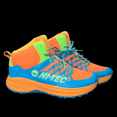 Hi-Tec синий оранжевый высоты верхний тропа туризм Мужская обувь Размер 10,5 США 43,5 ЕС 9,5UK - Изображение 1 из 4
