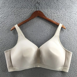 Cacique Lightly Lined No-Wire T-Shirt Bra Womens 48 DD Off-White Hook & Eye - Picture 1 of 16