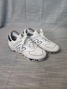 Vtg New Balance 574 Sneakers Women’s Size 8B White & Blue - Picture 1 of 9