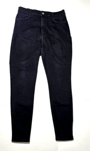 Zara Women Black Jeans Size 12 Stretch Slim Denim - Picture 1 of 12