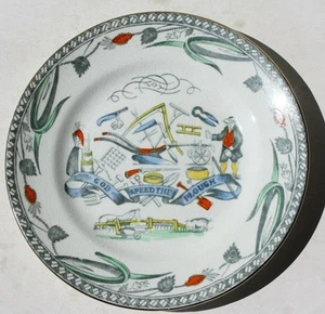 Burgess Leigh Farmers Arms God Speed The Plough Plato Tamaño Pequeño Colorido De Colección -- - Imagen 1 de 1