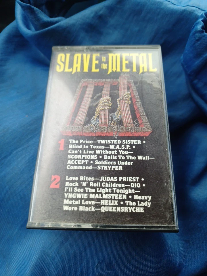 SLAVE TO THE METAL Cassette Tape 1986 Compilation Twisted Sister Judas Priest  - Image 1 of 1