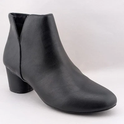 NUEVO Style Co Mujer Talla 8 Ailsaa Botines Punta Redonda Tacón Bloque Corte en V Foto 1 de 4