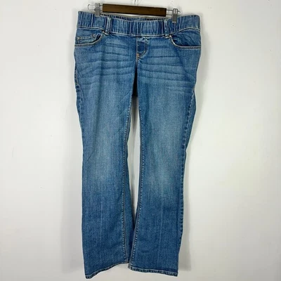 Old Navy Maternity Jeans 8R Blue Bootcut Denim Y2K Retro Stretch Pregnancy Pants - Image 1 of 4