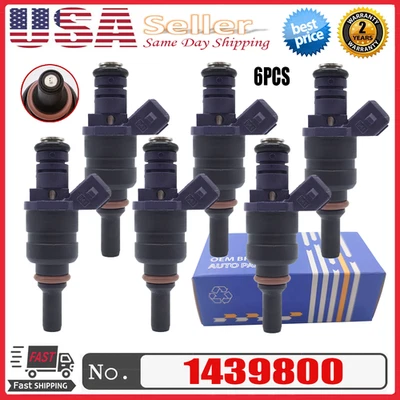Inyectores de combustible 1439800 para BMW 330ci 330i 330xi 530i X3 X5 Z3 Z4 I6 2001-06 6 piezas Foto 1 de 4