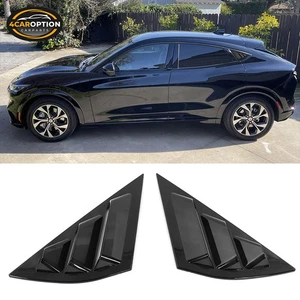Fits 21-24 Ford Mustang Mach-E IKON 3 Rear Side Quarter Window Louvers Scoops - Picture 1 of 12