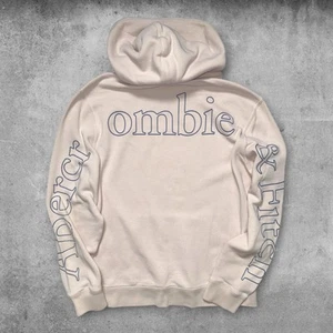 Abercrombie & Fitch Soft AF Hoodie Mens XL Cream Y2K Pullover Sweatshirt Rare - Picture 1 of 3