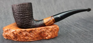 STANWELL Zebrano #140 Horn Rustic Oak Danish Estate Tobacco Pipe ~ Rare Briar - Picture 1 of 5