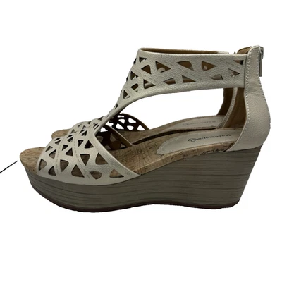 Baretraps Miriam Sandals Womens 9 M Cage Comfort Insole Cork Wedge Shoes - Image 1 of 4