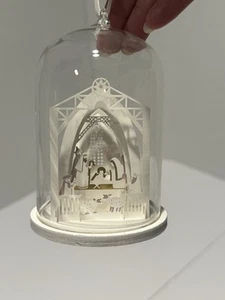 Hallmark SIGNATURE Nativity Cloche Glass and Paper Hallmark Ornament - Picture 1 of 4
