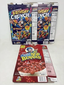 Cap’n Crunch Müslischachtel Set Geburtstag Crunch & Oops alle roten Beeren limitiert - Bild 1 von 6