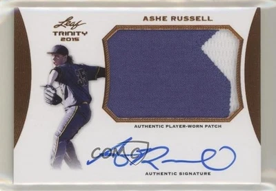 2015 Leaf Trinity Patch Auto Bronze Ashe Russell #PA-AR3 Patch Auto - Image 1 of 2