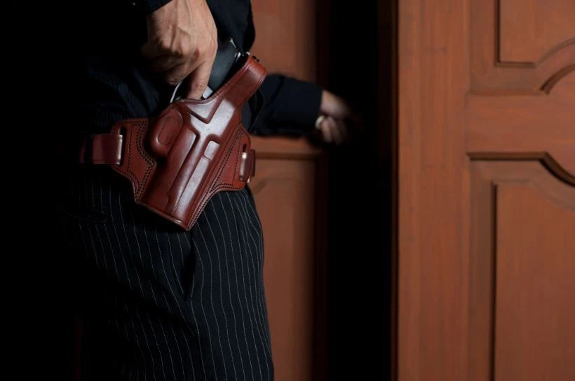 Tagua Gunleather Glock 17-22-31 Brown/Right Hand Holster, Brown BH1-302 - Image 1 of 1