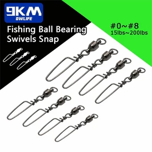 Fishing Swivel Snap Ball Bearing Swivel 20~50Pcs Stainless Fishing Barrel Swivel - Bild 1 von 21