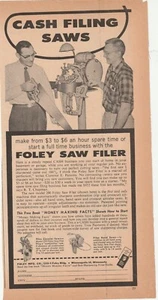 1960 print ad woodworking magazineCash Filing Saws Sharpen Wood Craft Equipment - Picture 1 of 4
